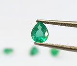 Emerald Pear Faceted Cut, size 7.5X5 MM weight 0.70 carat Pack of 1 Pcs - Natural Emerald Cut loose Stone  - Origin Zambia.