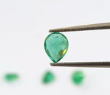 Emerald Pear Faceted Cut, size 7.5X5 MM weight 0.70 carat Pack of 1 Pcs - Natural Emerald Cut loose Stone  - Origin Zambia.
