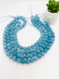 Aquamarine Round Beads - 12 mm Size - AAA Quality - Length 40 cm- Code #A8