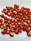 Sunstone Cabochon 6x8 mm -Pack of 5 Pieces  -AAA Quality cabs- Sunstone Oval Cabochon -Natural Sunstone Cabs