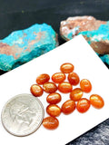 Sunstone Cabochon 8X10 mm -Pack of 4 Pieces  -AAA Quality cabs- Sunstone Oval Cabochon -Natural Sunstone Cabs