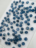 4 mm Blue Sapphire Faceted -Pack of 5 Pcs -AA Quality Sapphire cabs • Blue Sapphire • Not Heated