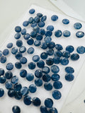 5MM Blue Sapphire Faceted -Pack of 4 Pcs -AA Quality Sapphire cabs • Blue Sapphire • Not Heated