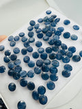 5MM Blue Sapphire Faceted -Pack of 4 Pcs -AA Quality Sapphire cabs • Blue Sapphire • Not Heated