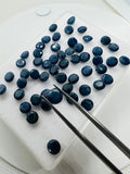 6 mm Blue Sapphire Faceted -Pack of 4 Pcs -AA Quality Sapphire cabs • Blue Sapphire • Not Heated