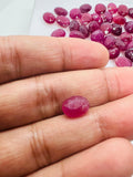 Ruby Faceted 7X9MM Oval, Natural Ruby Pack of 2 Pc. genuine Ruby loose stone, origin Madagascar