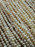 Freshwater Pearl Seed Beads 2.5x 3 mm Size - Natural White Freshwater Pearl Tiny Beads -  AAA Grade