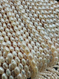 Freshwater Pearl Potato Beads 3x3.5 mm Size - Natural White Freshwater Pearl Rice Beads - AAA Grade