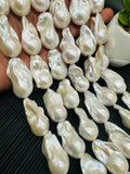 Freshwater Pearl Baroque Beads- Size 20-24 mm - Code #A1-  5A Quality - Length 40cm - Pearl Extra Big Size Baroque Beads