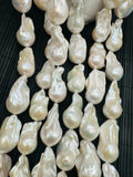 Freshwater Pearl Baroque Beads- Size 20-24 mm - Code #A1- 5A Quality - Length 40cm - Pearl Extra Big Size Baroque Beads