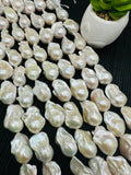 Freshwater Pearl Baroque Beads- Size 20-24 mm - Code #A2-  5A Quality - Length 40cm - Pearl Big Extra Size Baroque Beads