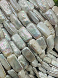 Freshwater Pearl Rectangle Beads- 20x10 mm Size - Length 40 cm - Top Quality AAA - Highly Polished