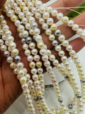 Akoya Pearl Round beads - 5.5 - 6 mm Size - AAAA Quality - 40cm Length - Origin Japan - Akoya Pearl Multi Color