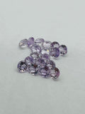 Pink Amethyst 8MM Round cut stone  Pack of 4 Pc - Natural Amethyst loose Stones - Amethyst Faceted round shape