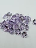 Pink Amethyst 12MM Round cut stone  Pack of 2 Pc - Natural Amethyst loose Stones - Amethyst Faceted round shape