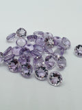 Pink Amethyst 12MM Round cut stone Pack of 2 Pc - Natural Amethyst loose Stones - Amethyst Faceted round shape