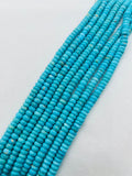 Turquoise Roundel Beads 8 mm Size - Top genuine Turquoise beads, Length 16" Grade AAA, Natural Gemstone from Sleeping beauty Mine