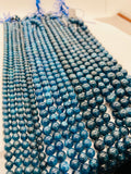 Apatite Round Beads 6 to 12mm Size , Perfect Round Beads- 40cm Length - Dark Color - AAA Quality Beads