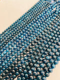 Apatite Round Beads 6 to 12mm Size , Perfect Round Beads- 40cm Length - Dark Color - AAA Quality Beads