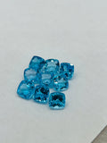 Swiss Blue Topaz 8MM cushion cut - Pack of 1 Pcs  - Swiss Blue Topaz Cut - Loose Stone - Natural Swiss Blue Topaz loose stone