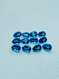 Swiss Blue Topaz 9X7MM Pear cut - Pack of 1 Pcs - Swiss Blue Topaz Cut - Loose Stone - Natural Swiss Blue Topaz loose stone