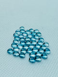 Sky Blue Topaz 5 mm Round Cabs, - Natural Blue Topaz Cabs - Gemstone cabochon , Pack of 4 pc