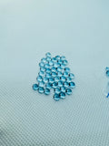 Sky Blue Topaz 5 mm Round Cabs, - Natural Blue Topaz Cabs - Gemstone cabochon , Pack of 4 pc