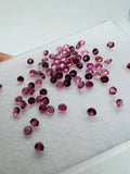 Pink Tourmaline 3MM faceted, Tourmaline gemstone loose cut , Tourmaline cut stone, Pack of 5 Pcs, AAA Quality