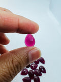 Garnet Rose Cut 10X14 mm Size - Pack of 5 Pcs Garnet Faceted Polki - AAA Quality- Best for Jewelry making- One Side Cutting