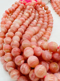 Pink Opal Round Beads - 10 mm Size - AAAA Quality - Length 40 cm - Natural Pink Opal Beads