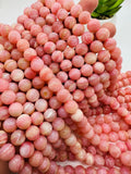 Pink Opal Round Beads - 10 mm Size - AAAA Quality - Length 40 cm - Natural Pink Opal Beads