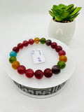 Tourmaline Bracelet 10 mm Size - Code#D8 - 4A Quality  Natural Multi Tourmaline Round Bracelet - Length 7.5"