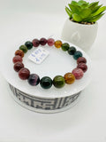 Tourmaline Bracelet 8 mm Size - Code#D10 - 4A Quality  Natural Multi Tourmaline Round Bracelet - Length 7.5"