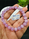 Kunzite Round Bracelet - 8 mm Size - Code B3  - 4A Quality - Natural Kunzite Bracelet