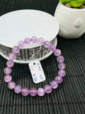 Kunzite Round Bracelet - 8 mm Size - Code B5  - 4A Quality - Natural Kunzite Bracelet