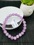 Kunzite Round Bracelet - 8 mm Size - Code B3  - 4A Quality - Natural Kunzite Bracelet