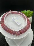 Ruby Bracelet • 8 mm Size • Code R4 • 7.5  Inch Length • AAA Quality • Natural Ruby Faceted Roundel Bracelet