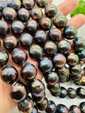 Pearl Peacock Baroque - 10-14MM Size AAAA Quality - Freshwater Nucleated Pearl Beads