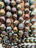 Pearl Peacock Baroque - 12-13 MM Size AAAA Quality - Freshwater Nucleated Pearl Beads