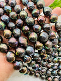 Pearl Peacock Baroque - 12-13 MM Size AAAA Quality - Freshwater Nucleated Pearl Beads