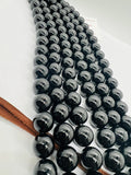 16MM Black Onyx Smooth Round, Round beads, gemstone shape Length 16 Inch-