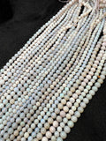 Australian Opal Round 4 &5 MM, 16 Inch Strand-  White Australian  opal Round shape beads.