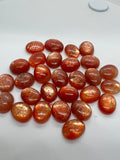 Sunstone Cabochon 10X12 MM -Pack of 4 Piece  -AAA Quality cabs- Sunstone Oval Cabochon -Natural Sunstone Cabs