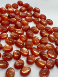 Sunstone Cabochon 8X10 mm -Pack of 4 Pieces  -AAA Quality cabs- Sunstone Oval Cabochon -Natural Sunstone Cabs