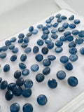 4 mm Blue Sapphire Faceted -Pack of 5 Pcs -AA Quality Sapphire cabs • Blue Sapphire • Not Heated