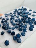 5MM Blue Sapphire Faceted -Pack of 4 Pcs -AA Quality Sapphire cabs • Blue Sapphire • Not Heated