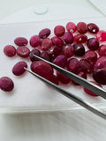 Ruby Faceted 7X9MM Oval, Natural Ruby Pack of 2 Pc. genuine Ruby loose stone, origin Madagascar