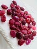 Ruby Faceted 7X9MM Oval, Natural Ruby Pack of 2 Pc. genuine Ruby loose stone, origin Madagascar