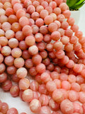 Pink Opal Round Beads - 10 mm Size - AAAA Quality - Length 40 cm - Natural Pink Opal Beads