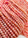 Pink Opal Round Beads - 4 mm Size - AAAA Quality - Length 40 cm - Natural Pink Opal Beads